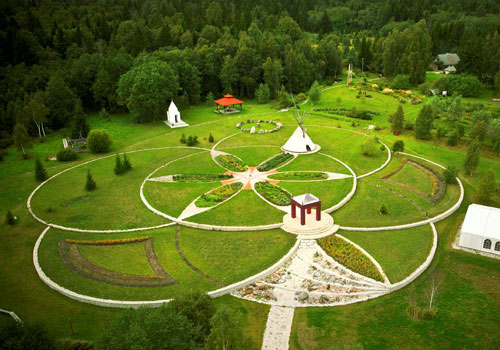 Flower of Life Park at Lilleoru Cummunity