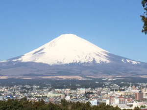 M.G. Satchidananda und die Teilnehmer der 3. Kriya Yoga Einweihung im YMCA Camp mit Blick auf den Mount Fuji, Japan, 19.-25.März 2015. - 2 (zum Vergrößern anklicken)