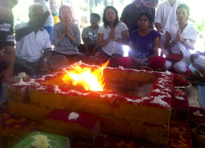 Mysore, India Fire Yagna+